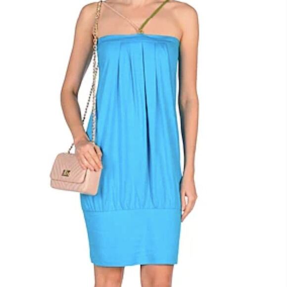 Fendi Short Turquoise Sundress Size 10 - Picture 1 of 13